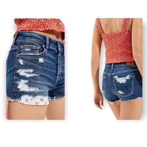 NWOT AE Next Level High-Rise Denim Short